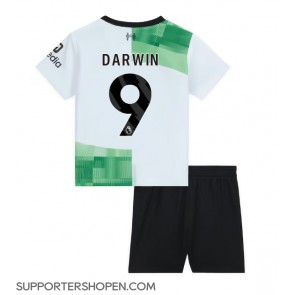 Liverpool Darwin Nunez #9 Bortatröja Barn 2023-24 Kortärmad (+ korta byxor)